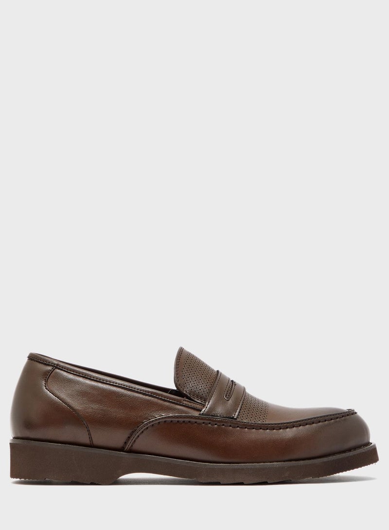 Robert Wood By Namshi - Synthetic Formal Shoes Dark Brown - Image 1