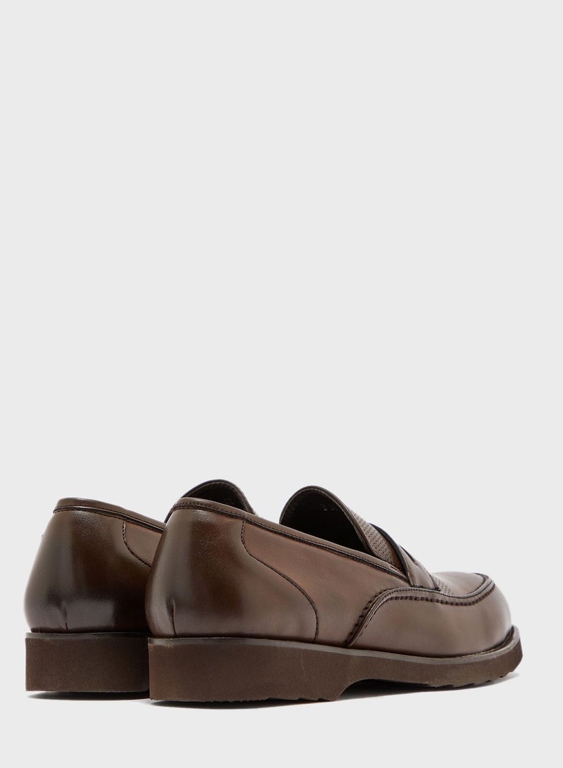 Robert Wood By Namshi - Synthetic Formal Shoes Dark Brown - Image 1