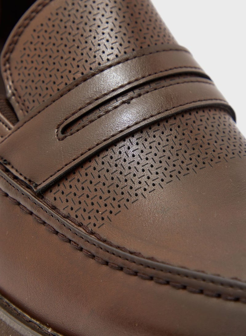 Robert Wood By Namshi - Synthetic Formal Shoes Dark Brown - Image 1