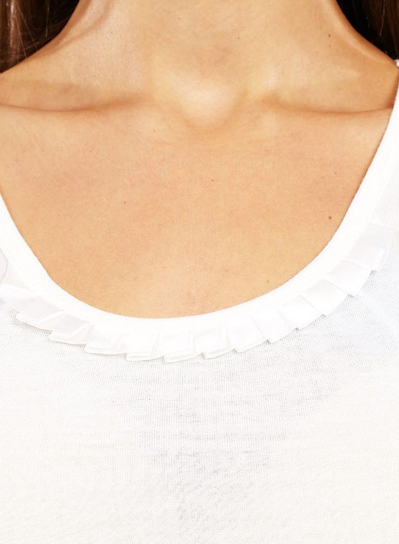 ICHI - Graphic Vest Off white - Image 1