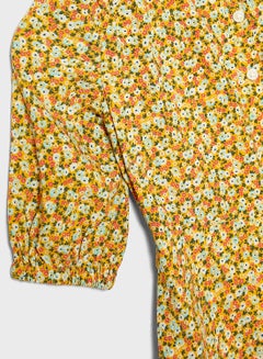 GAP Kids Floral Playsuit Yellow/Orange/Green  - Image 3