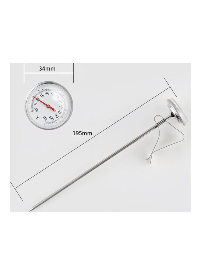 Espresso Thermometer Beverage Frothing Thermometer With Clip Instant Read Silver/Gold 22.00*4.00*4.00cm