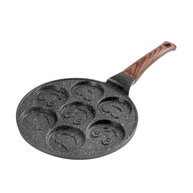 Pan Nonstick 7 Mold Emoji Smiley Pancake Black 26.00 x 2.00cm - v1605645079/N42378619A_7