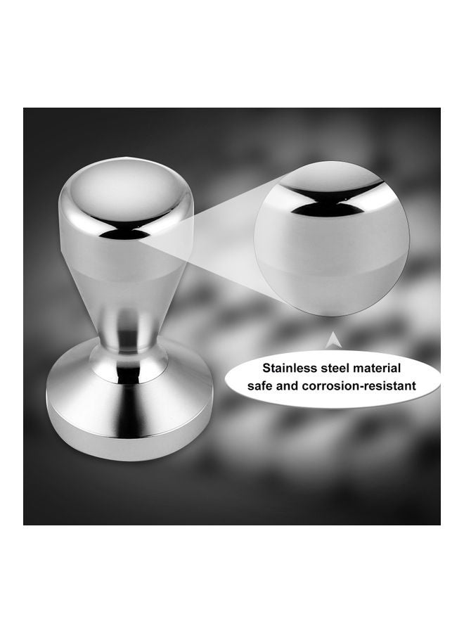 ماكينة مكبس قهوة إسبريسو مصنوعة من الستانلس ستيل فضي 8.20*4.20*5.50سم - Image 4