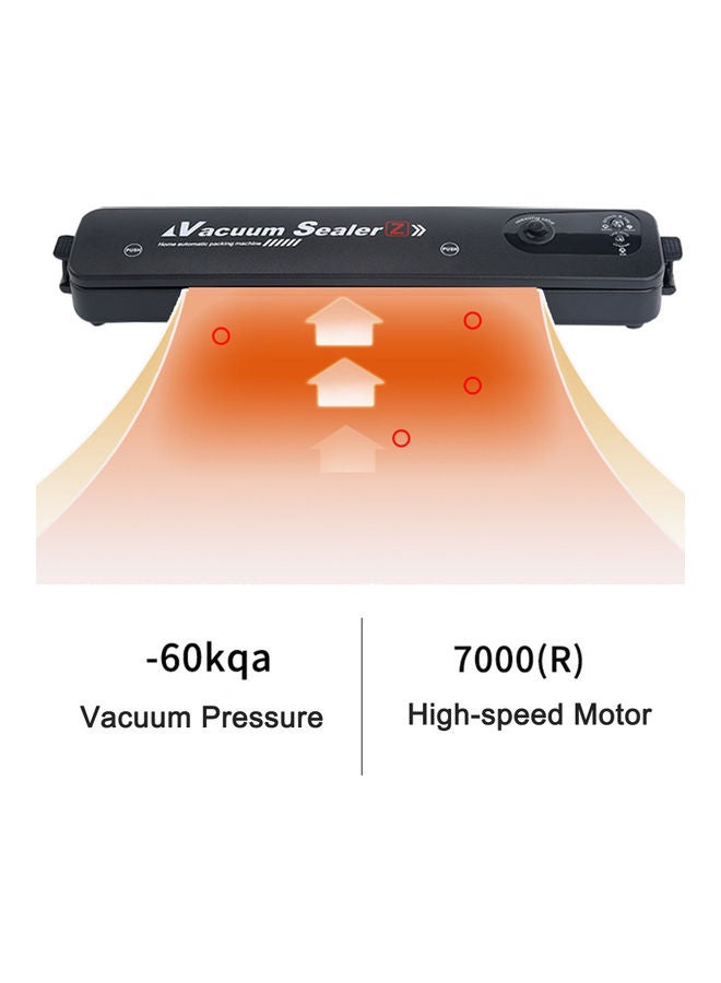 One-Touch Automatic Vacuum Sealing Machine With Sealing Bags Food Saver Black 37.30*7.00*8.50cm - Image 2