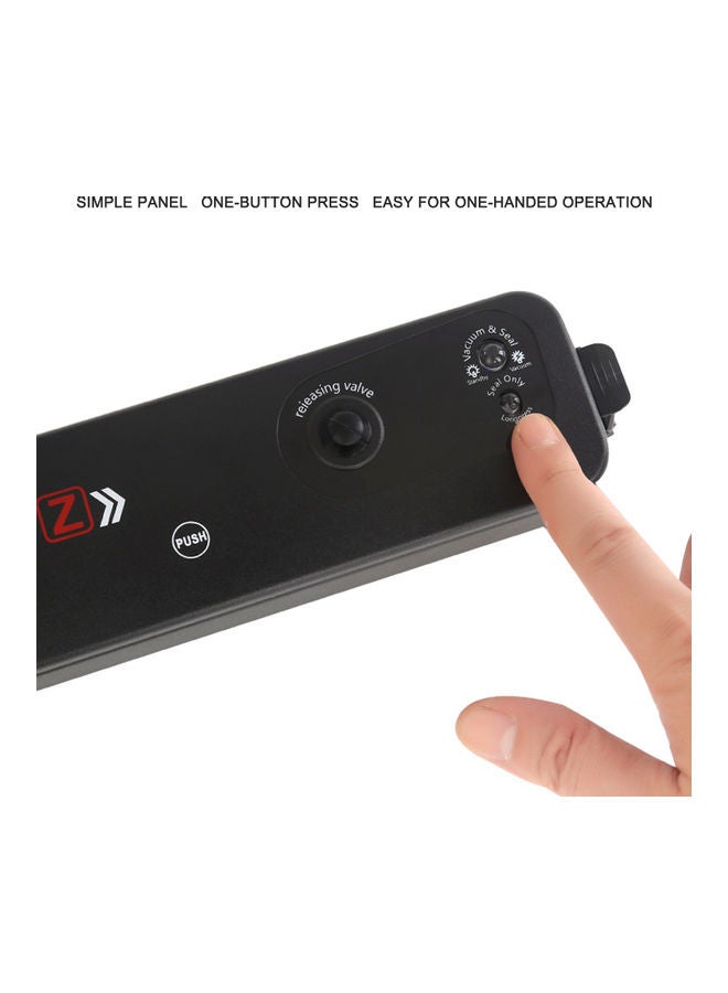 One-Touch Automatic Vacuum Sealing Machine With Sealing Bags Food Saver Black 37.30*7.00*8.50cm - Image 3