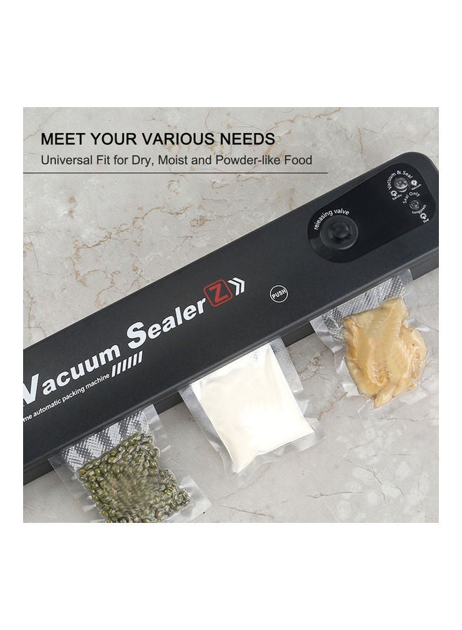 One-Touch Automatic Vacuum Sealing Machine With Sealing Bags Food Saver Black 37.30*7.00*8.50cm - Image 4