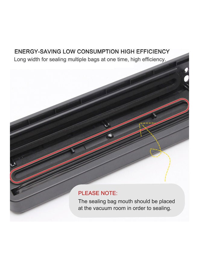 One-Touch Automatic Vacuum Sealing Machine With Sealing Bags Food Saver Black 37.30*7.00*8.50cm - Image 5