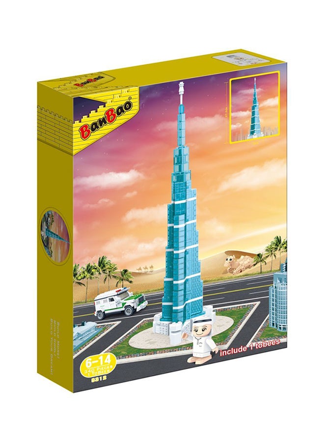 BanBao 340-Piece Burj Khalifa Crystal Building Toy Set - Packaging May Vary- Assorted  - Image 1