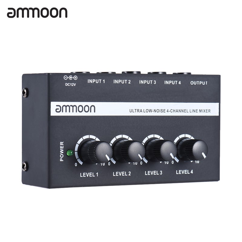 ammoon Mono Audio Mixer With Power Adapter - Image 1
