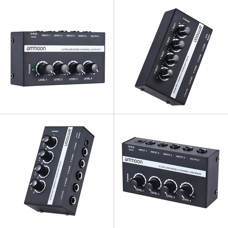 ammoon Mono Audio Mixer With Power Adapter - Image 4