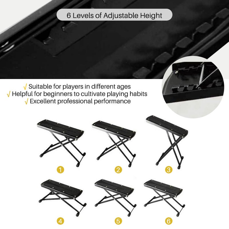Generic 6-Level Guitar Footrest Adjustable  - Image 5
