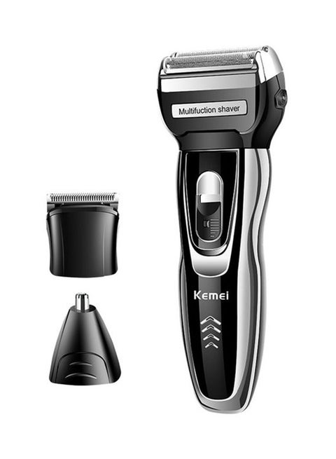 Km-5558 3 In 1 Rechargeable Electric Shaver Black