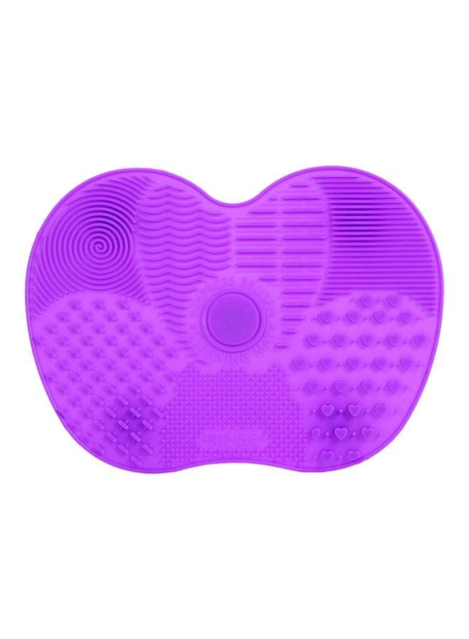 Generic Silicone Makeup Brush Cleaning Pad Purple  - Image 1