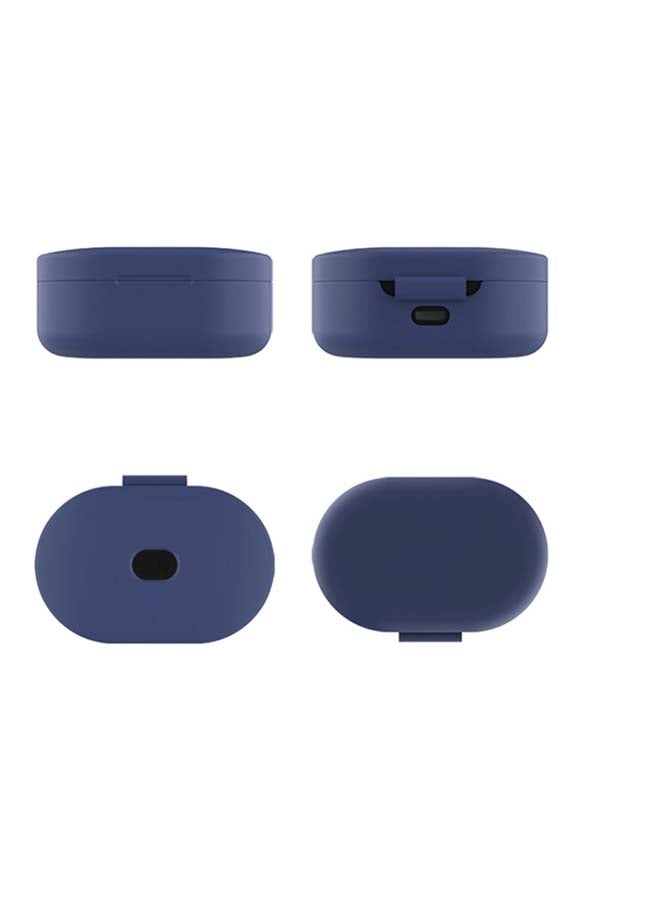 DUDAO Protective Case Cover With Charging Dock For Xiaomi Redmi AirDots Dark Blue - Image 2