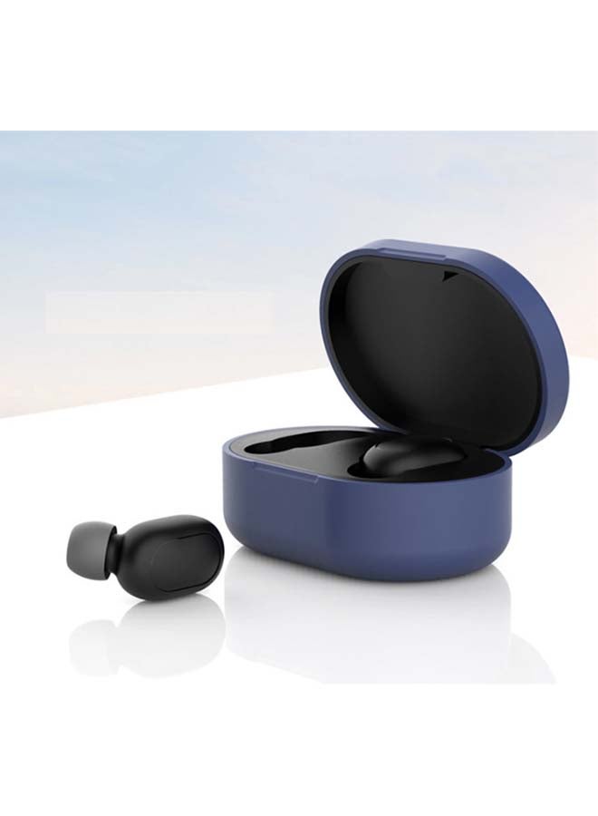 DUDAO Protective Case Cover With Charging Dock For Xiaomi Redmi AirDots Dark Blue - Image 3