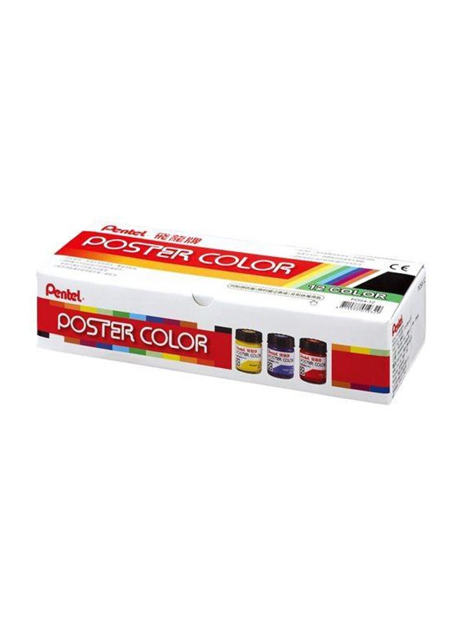 12-Piece Poster Colour Multicolour