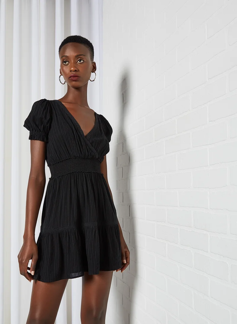FOREVER 21 Plain Slim Fit Dress Black