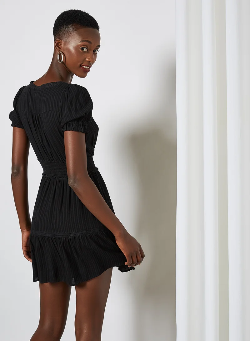 FOREVER 21 Plain Slim Fit Dress Black
