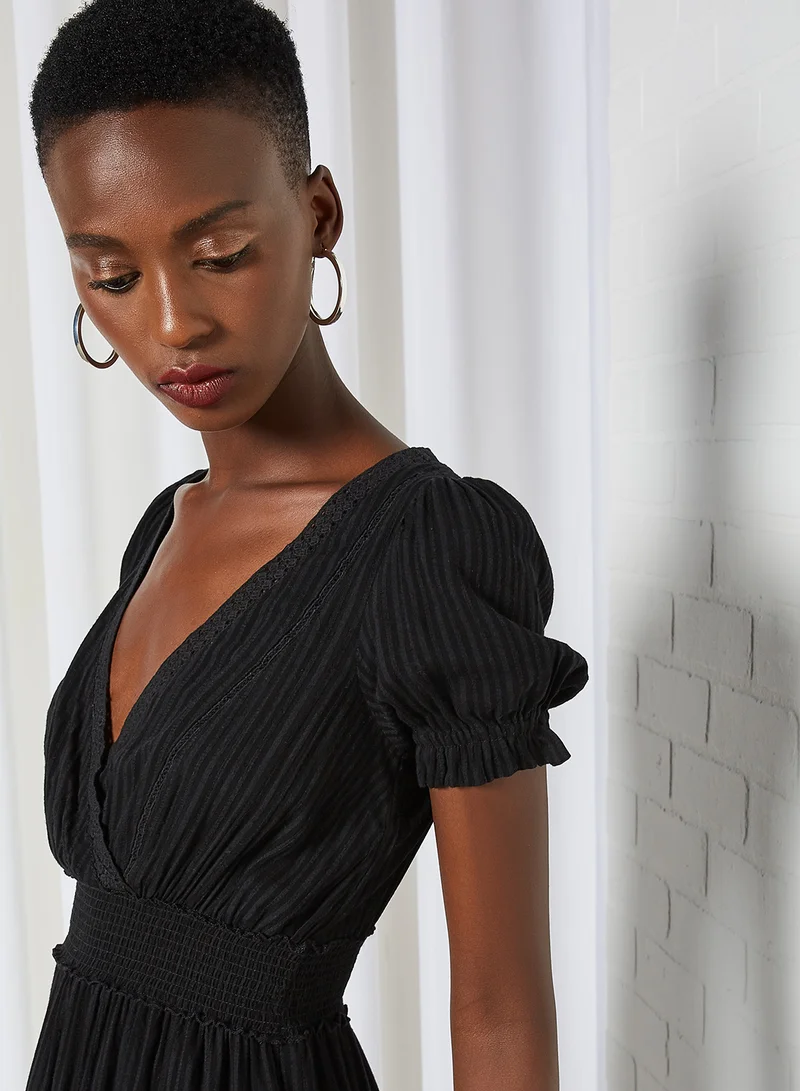 FOREVER 21 Plain Slim Fit Dress Black
