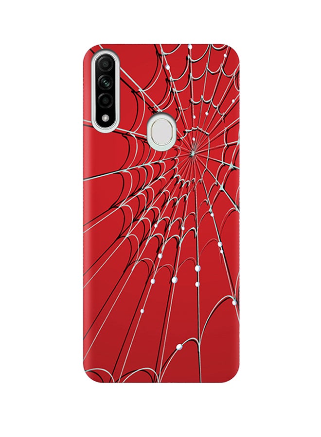 AMC DESIGN Spider Web Pattern Protective Case Cover For  Oppo A31 Red - Image 1