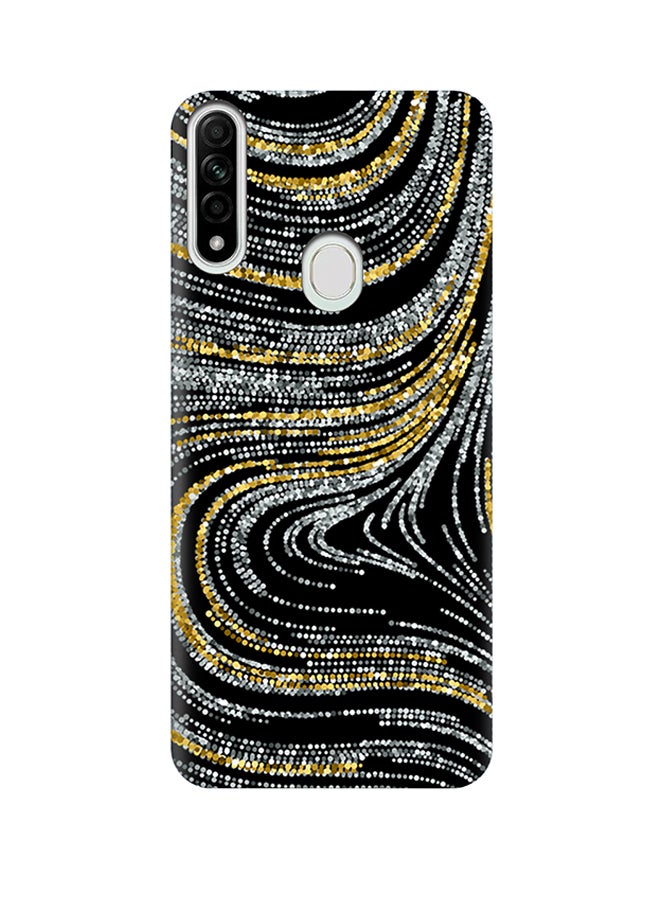 إيه إم سي ديزاين غطاء حماية بتصميم نسيجي فاخر بنمط دوامات لهاتف أوبو A31 متعدد الألوان - Image 1