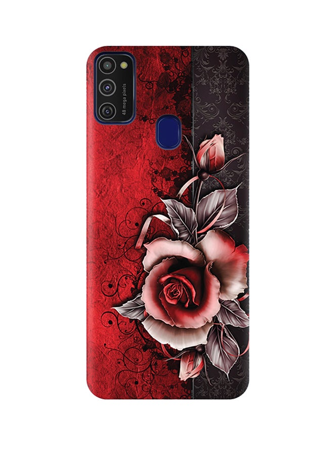 إيه إم سي ديزاين غطاء حماية بتصميم وردة كلاسيكية لهاتف سامسونج جالاكسي M21 متعدد الألوان - Image 1