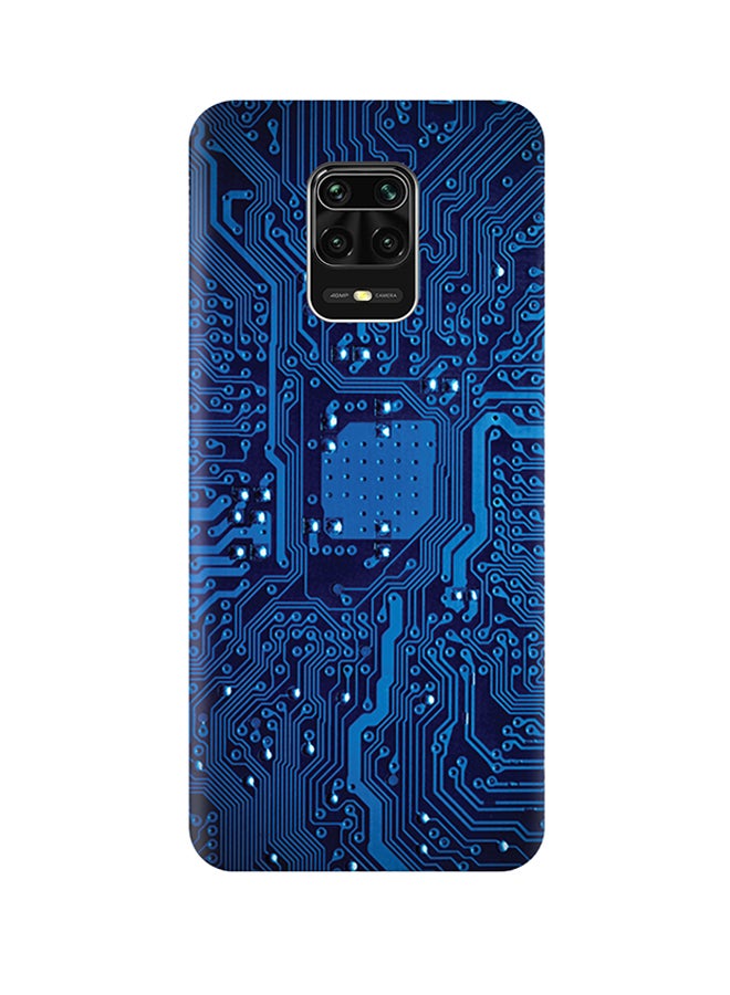 إيه إم سي ديزاين غطاء حماية بتصميم لوحة دارة كهربائية لهاتف شاومي ريدمي نوت 9S أزرق - Image 1