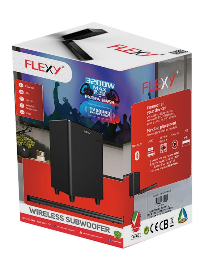 Flexy Soundbar Speaker FSB1601GP Black - Image 4