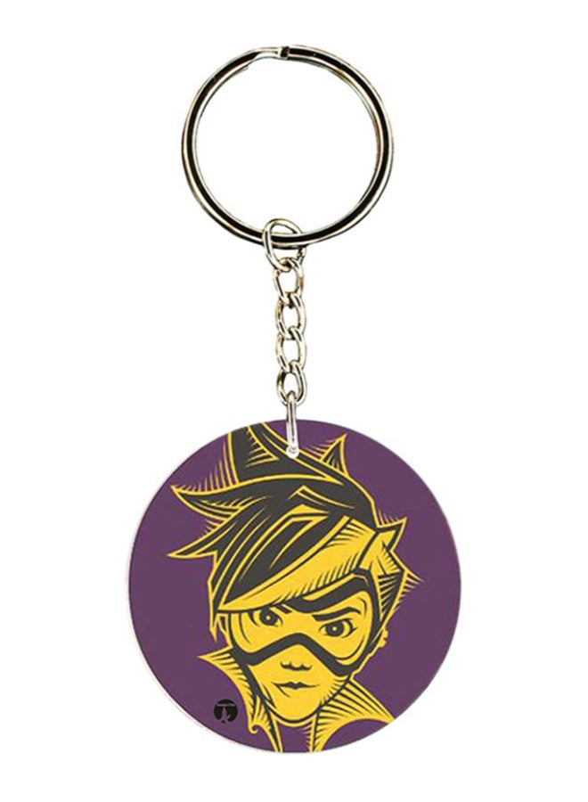 BP Overwatch Logo Printed Keychain Multicolour