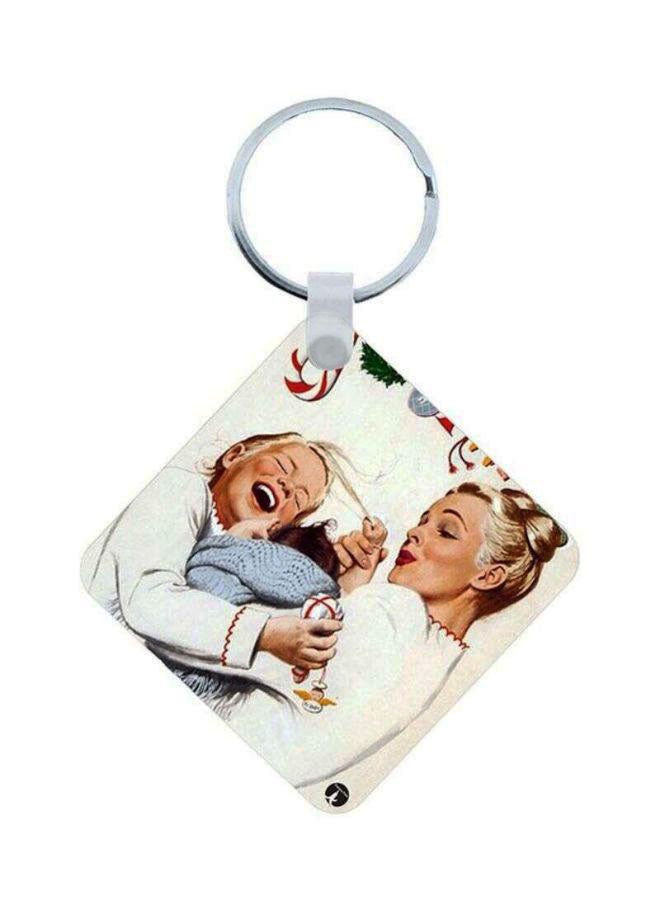 BP Family Portrait Printed Keychain Multicolour - Image 1