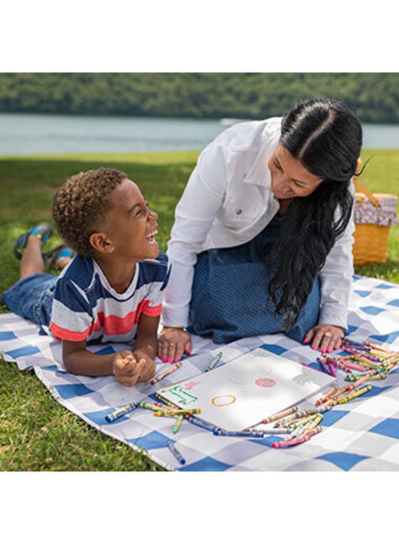 كرايولا أقلام تلوين للأطفال نابضة بالحياة وغير سامة وقوية في علبة محمولة بغطاء مثني من 12 قطعة ‎9.69x10.64x0.95سم - Image 3