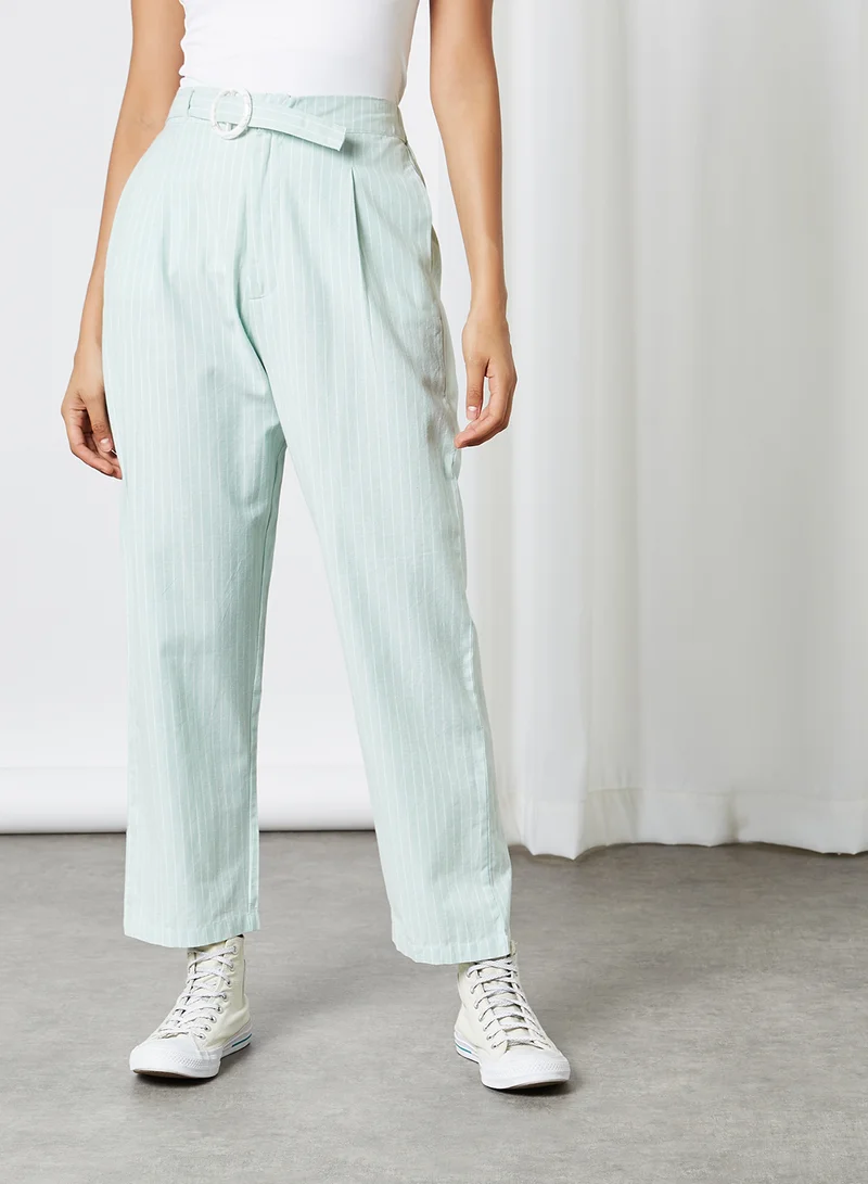 ANOTAH Stripes Pattern Straight Pants