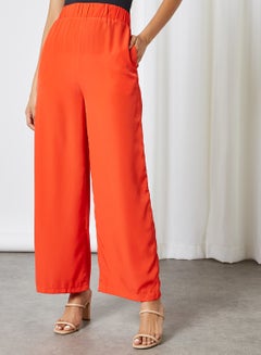 Plain Wide Leg Pants Coral - v1605693516/N41578629V_1