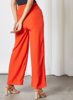 Plain Wide Leg Pants Coral - v1605693516/N41578629V_2