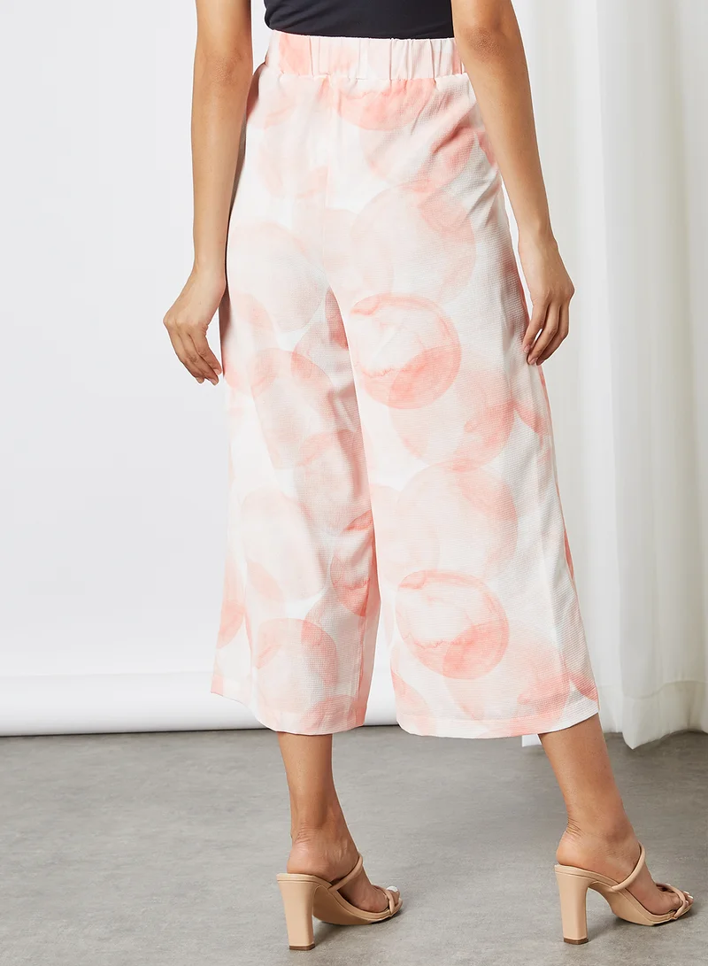 ANOTAH Dye Pattern Wide Leg Pants