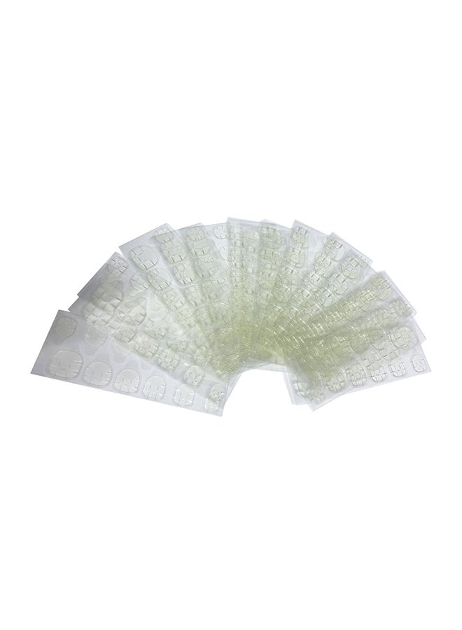 مجموعة ملصقات شفافة لتزيين الأظافر مكونة من 50 قطعة شفاف - Image 1