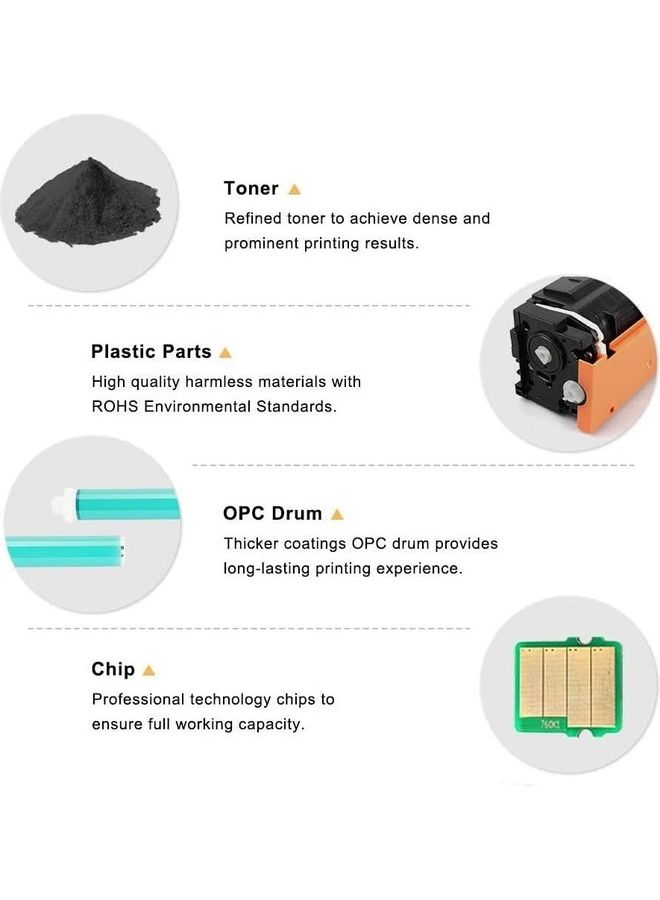 دي دبليو خرطوشة حبر تصوير بديلة موافقة أسود - Image 2