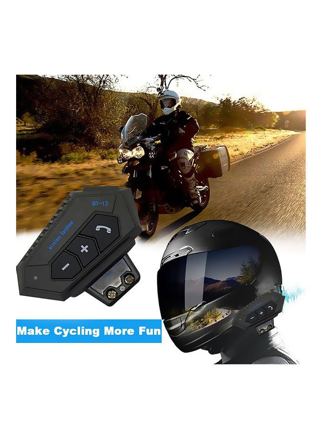 Generic BT-12 Motorcycle BT Helmet Headset With Microphone  - Image 2