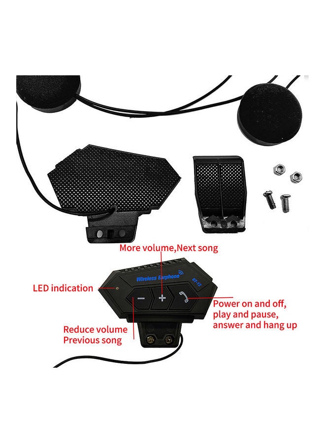 Generic BT-12 Motorcycle BT Helmet Headset With Microphone  - Image 3