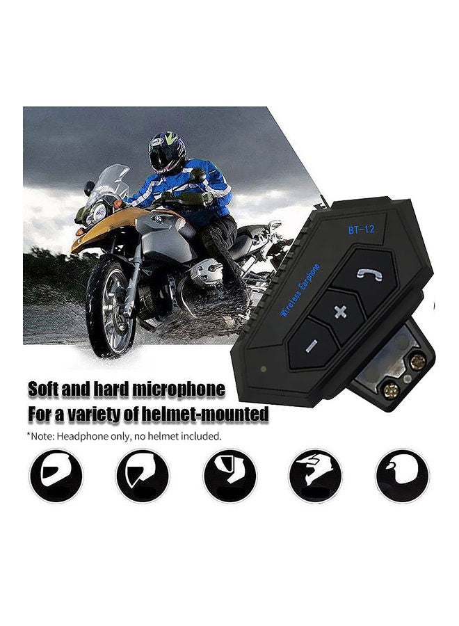 Generic BT-12 Motorcycle BT Helmet Headset With Microphone  - Image 4