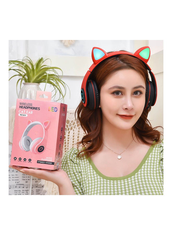 Generic - B39 Cat Ear Glowing Wireless BT5.0 Headphone Black - Image 1