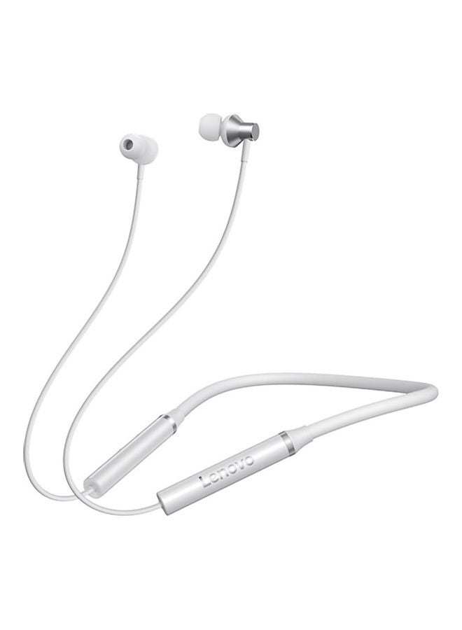 Lenovo Wireless BT IPX5 Waterproof Headphone With Noise Cancelling Mic White  - Image 1