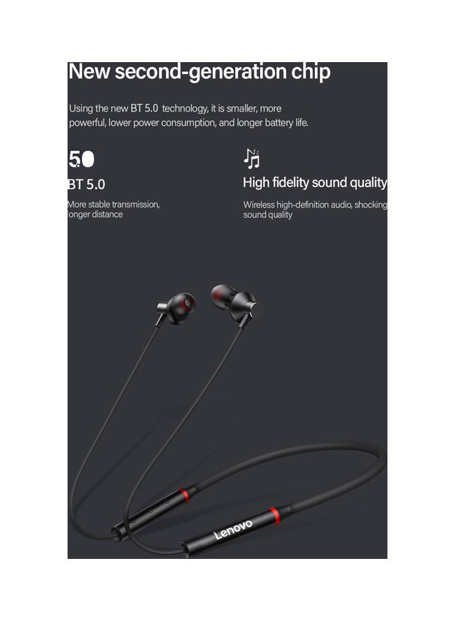 Lenovo Wireless BT IPX5 Waterproof Headphone With Noise Cancelling Mic White  - Image 4