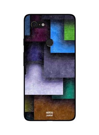 Skin Case Cover -for Google Pixel 3 Multi Color Tile Shape Square Pattern Multi Color Tile Shape Square Pattern - v1605699013/N26605898A_1