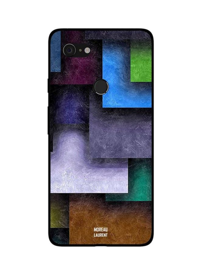Skin Case Cover -for Google Pixel 3 Multi Color Tile Shape Square Pattern Multi Color Tile Shape Square Pattern
