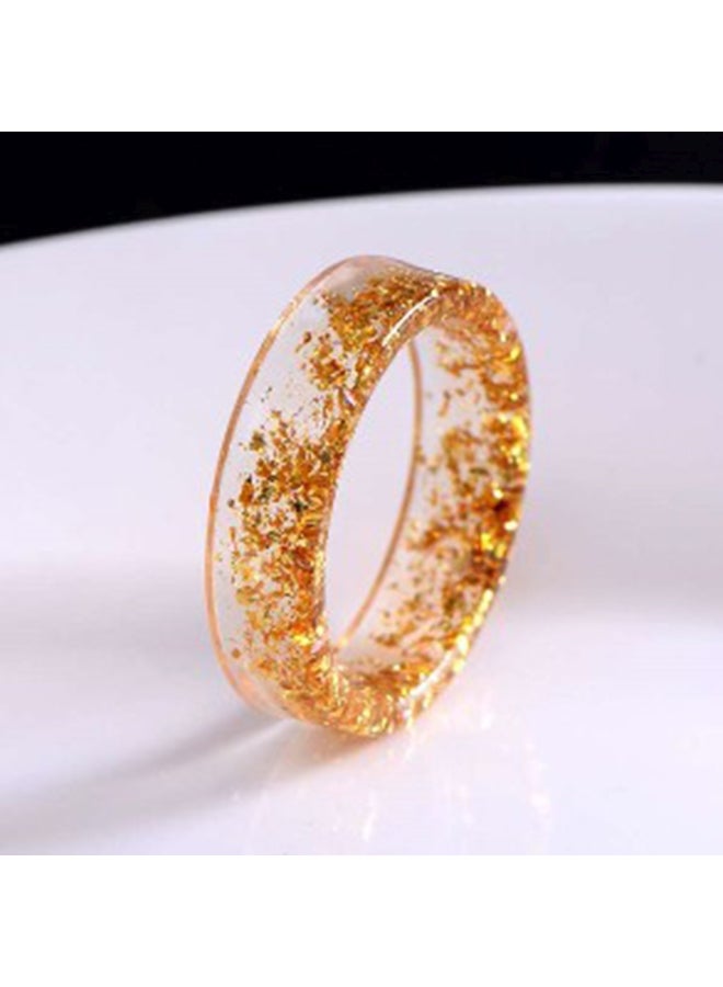 خاتم إصبع للزواج من الراتنج بتصميم زهرة مجففة - Image 2