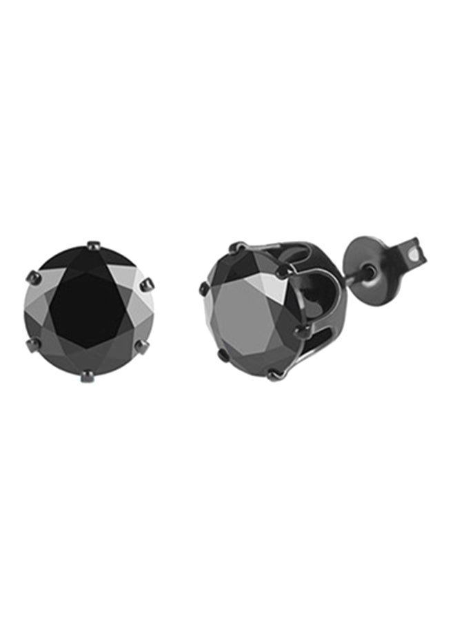 Cubic Zirconia Studded Stud Earrings - Image 5