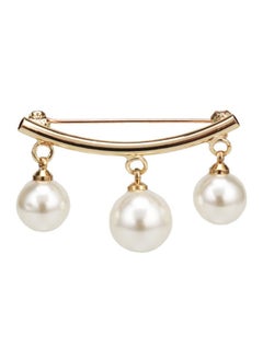 Pearl Dangle Brooch Pin