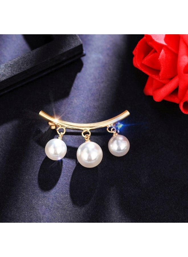 Generic - Pearl Dangle Brooch Pin - Image 1
